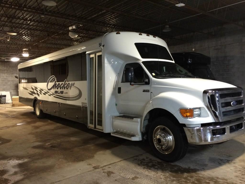 2011 Ford F750 Glaval Bus 39 Passengers w/ Restroom and Storage