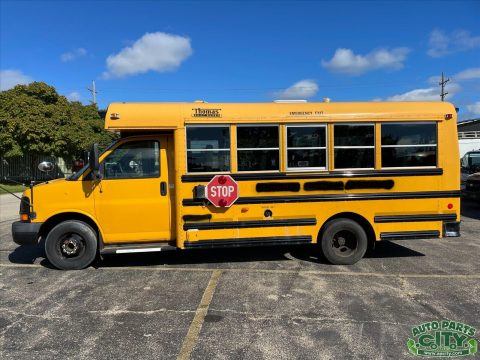 2009 Chevy Express 3500 Short School BUS 6.0L V8 GAS Maintained COLD A/C NICE ! for sale