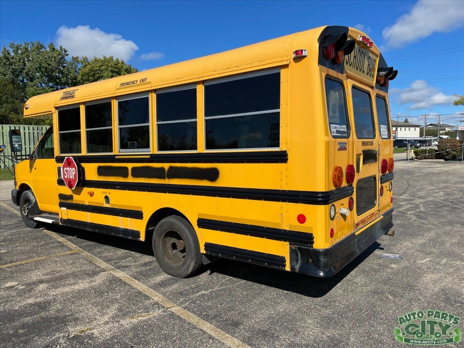 2009 Chevy Express 3500 Short School BUS 6.0L V8 GAS Maintained COLD A ...