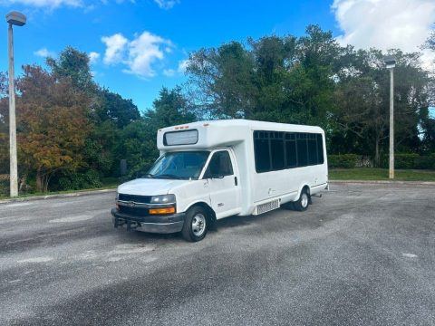 2012 Chevrolet Express 4500 Shuttle Bus With Wheelchair Lift 6.6L Duramax Diesel for sale