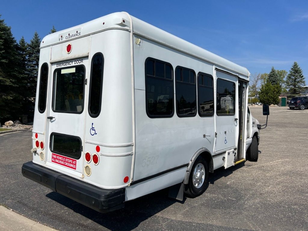 2016 Ford E350 Church Shuttle Bus Van, Lift, Holds 5 Wheelchairs, 5.4 Gas Engine