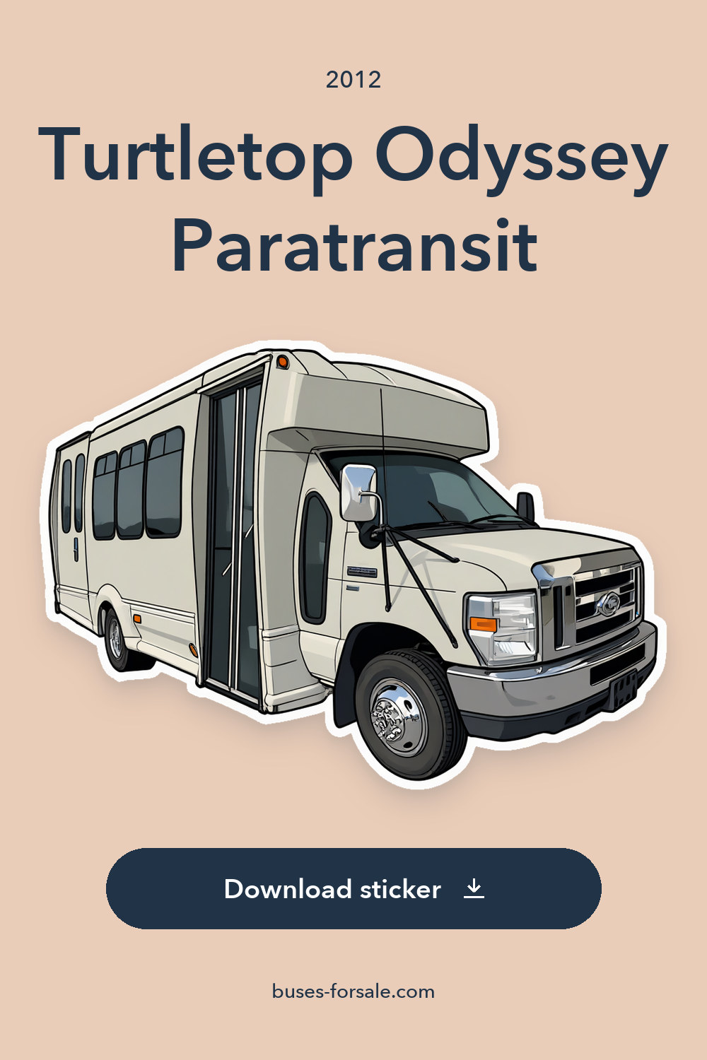 2012 Turtletop Odyssey Paratransit – 12+2 sticker preview